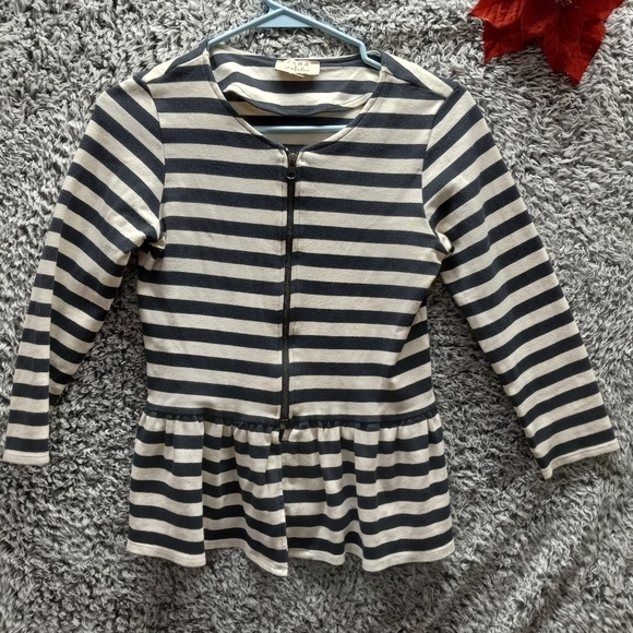 Beautiful Women’s Zara Zip up 3/4 sleeve top Size S in Excellent Used Condition - Picture 1 of 3